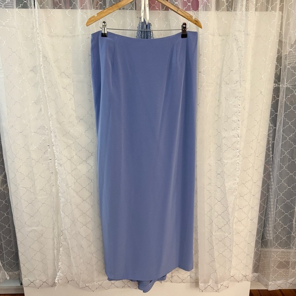 Bob Mackie Periwinkle Maxi Skirt Size 16 - Picture 2 of 6